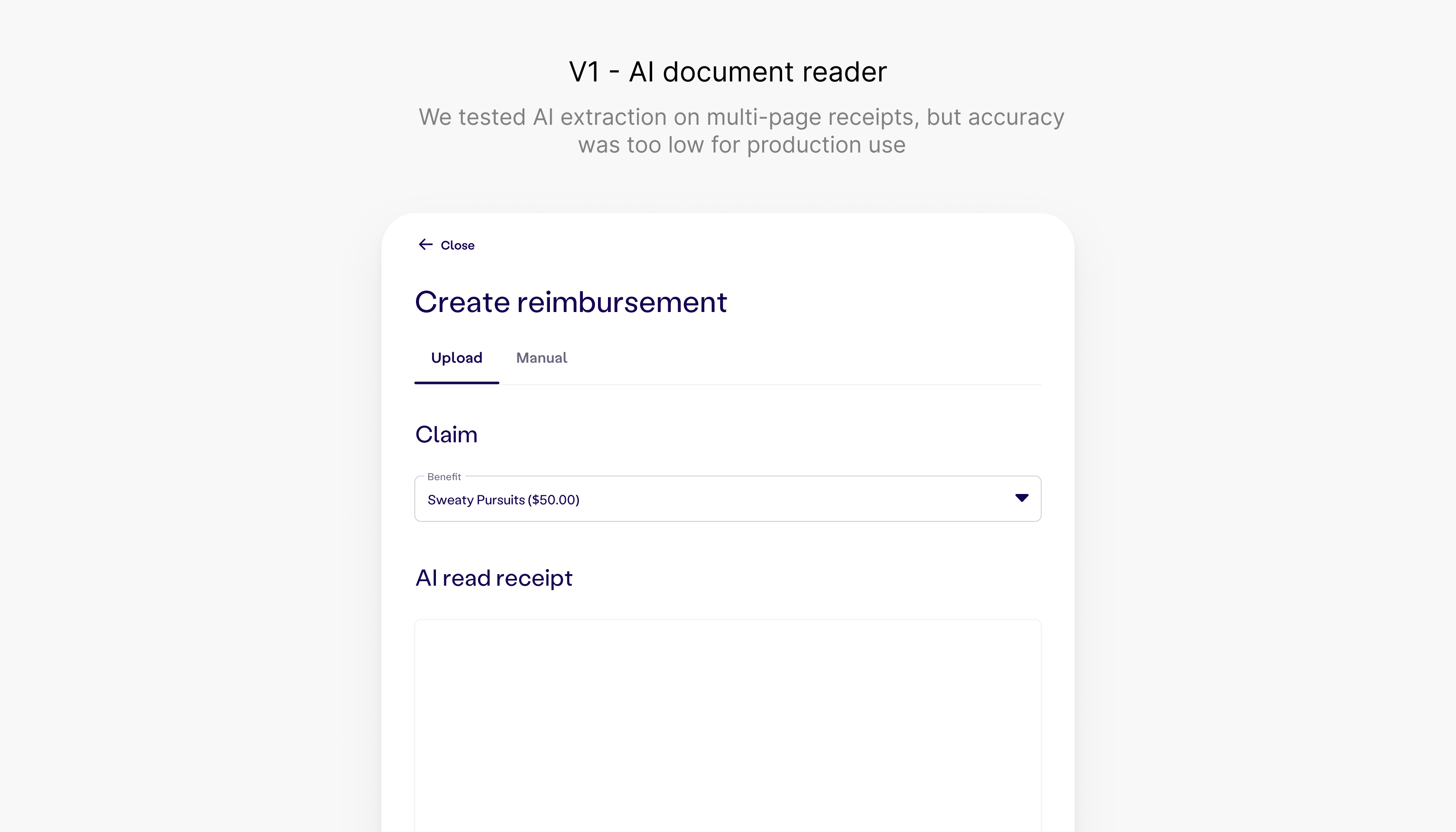 V1: AI document reader