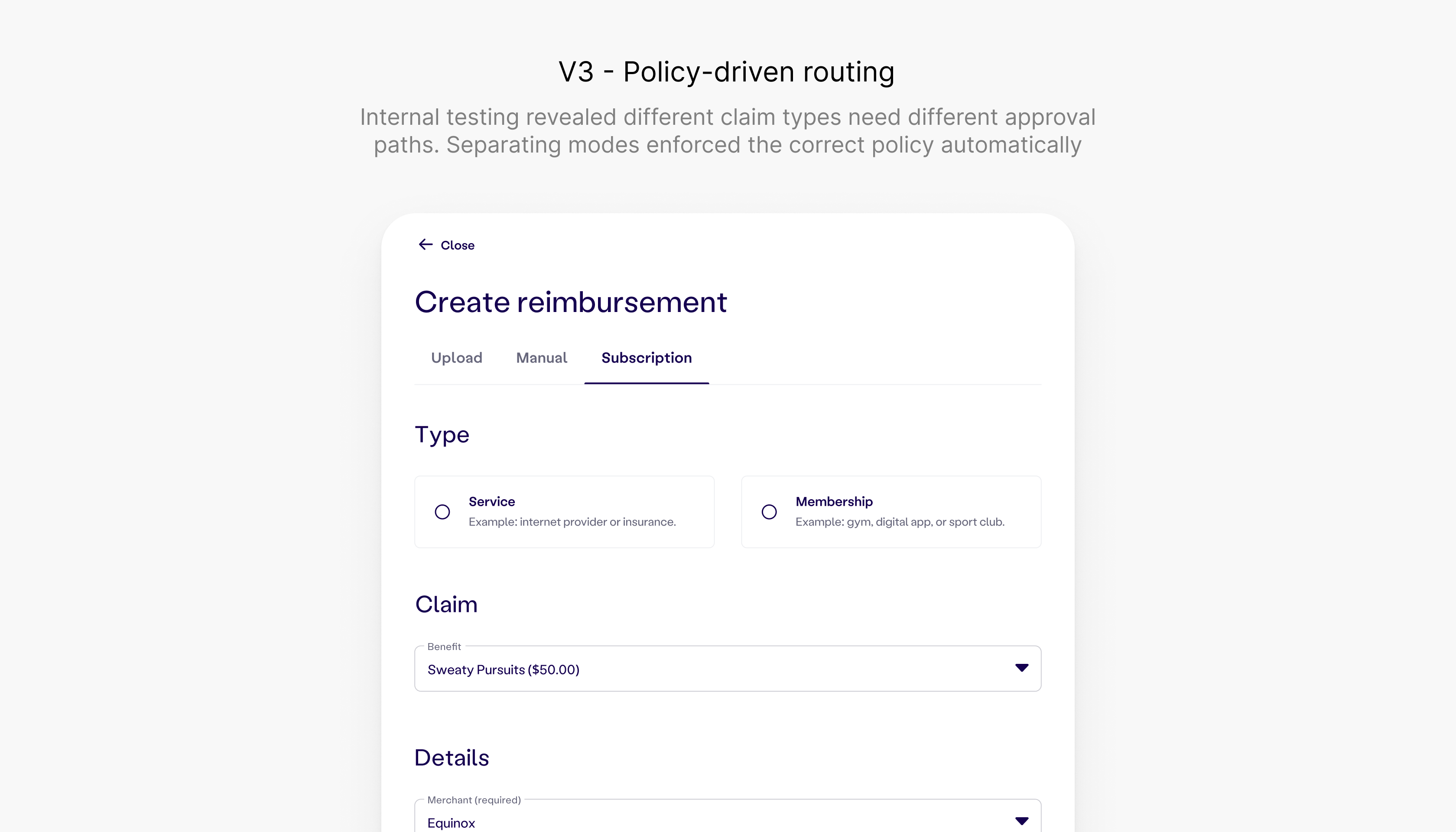 V3: Policy-driven routing